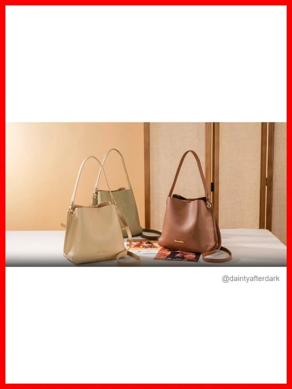 Medium Hobo Bag with 3 Compartments, Center Zip Divider, Detachable Crossbody